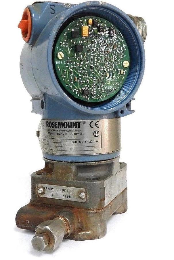Used ROSEMOUNT 3051CD2A52A1AE5 SMART FAMILY HART TRANSMITTER 10.5-55 VDC