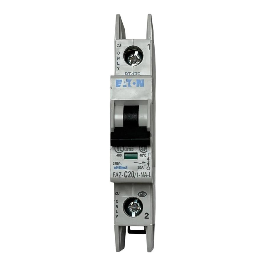 Eaton FAZ-C20/1-NA-L Miniature Circuit Breaker MCB 1 Pole 20A C Curve 240V New
