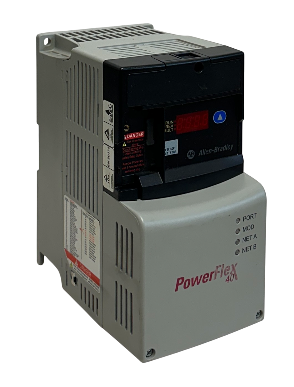 Used ALLEN BRADLEY 22D-D1P4N104 /A PowerFlex 40 AC DRIVE 0.4kW/0.5HP ENet COMM USNP