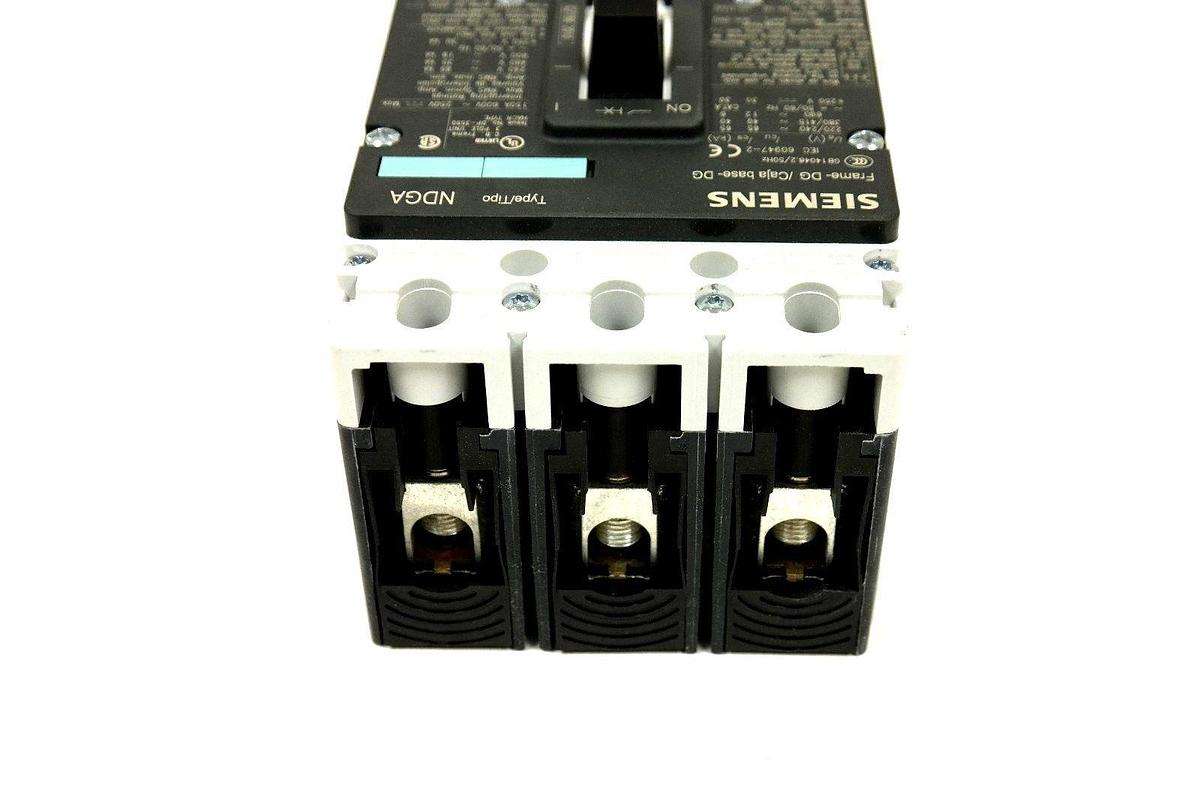 Used SIEMENS NDG3N150L VL CIRCUIT BREAKER CLASS N 150A 3-P 35kA@480V~50/60HZ NIB