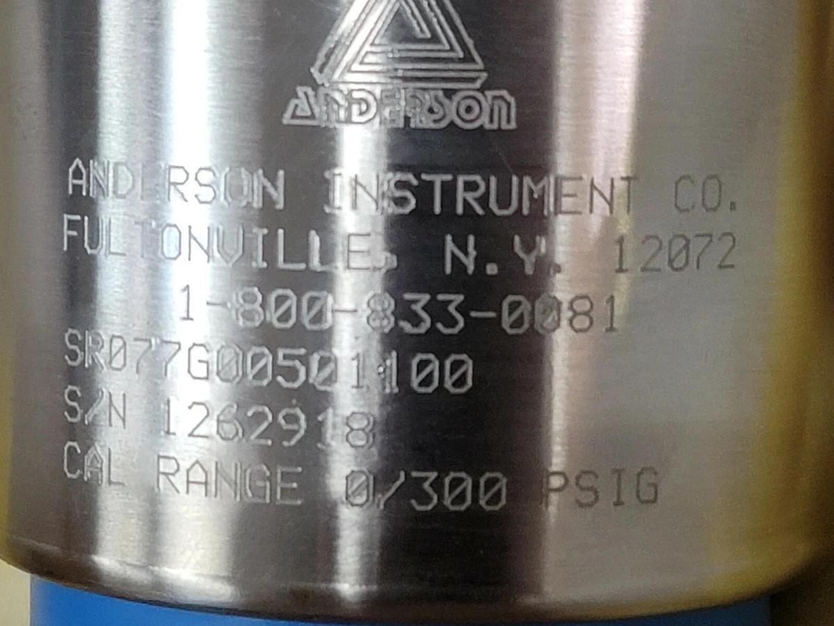 Used NIB ANDERSON INSTRUMENTS SR077G00501100 TRANSMITTER RANGE: 0/300 PSIG