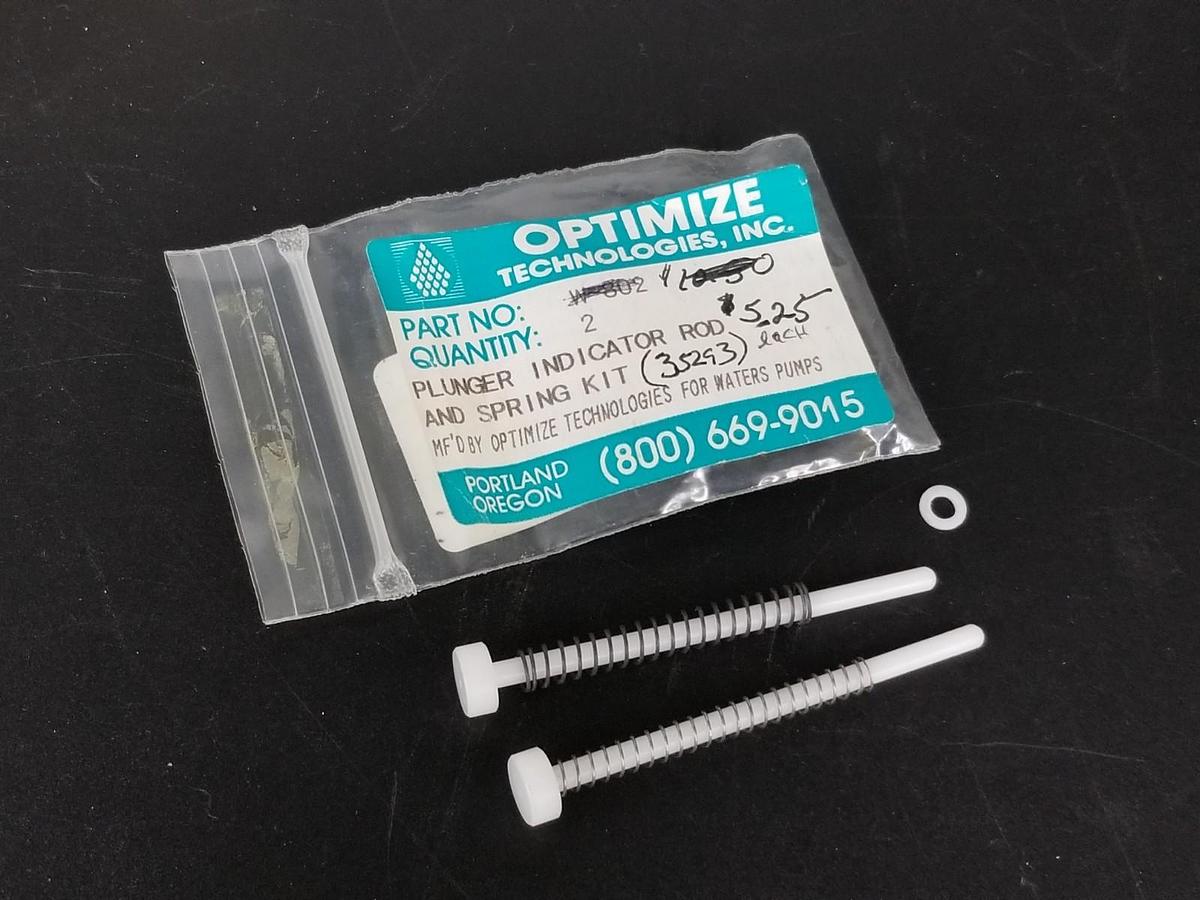 BAG OF 2 NEW OPTIMIZE 35293 PLUNGER INDICATOR ROD AND SPRING KITS (INCOMPLETE)