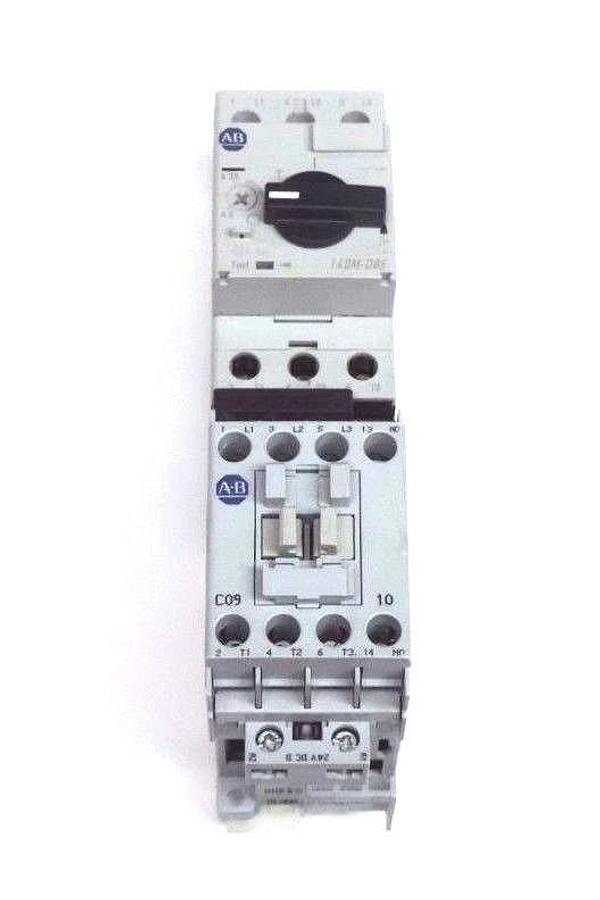 Used ALLEN BRADLEY 100-C09D*10 CONTACTOR SER A W/ 140M-D8E-B63 MOTOR PROTECTOR SER B