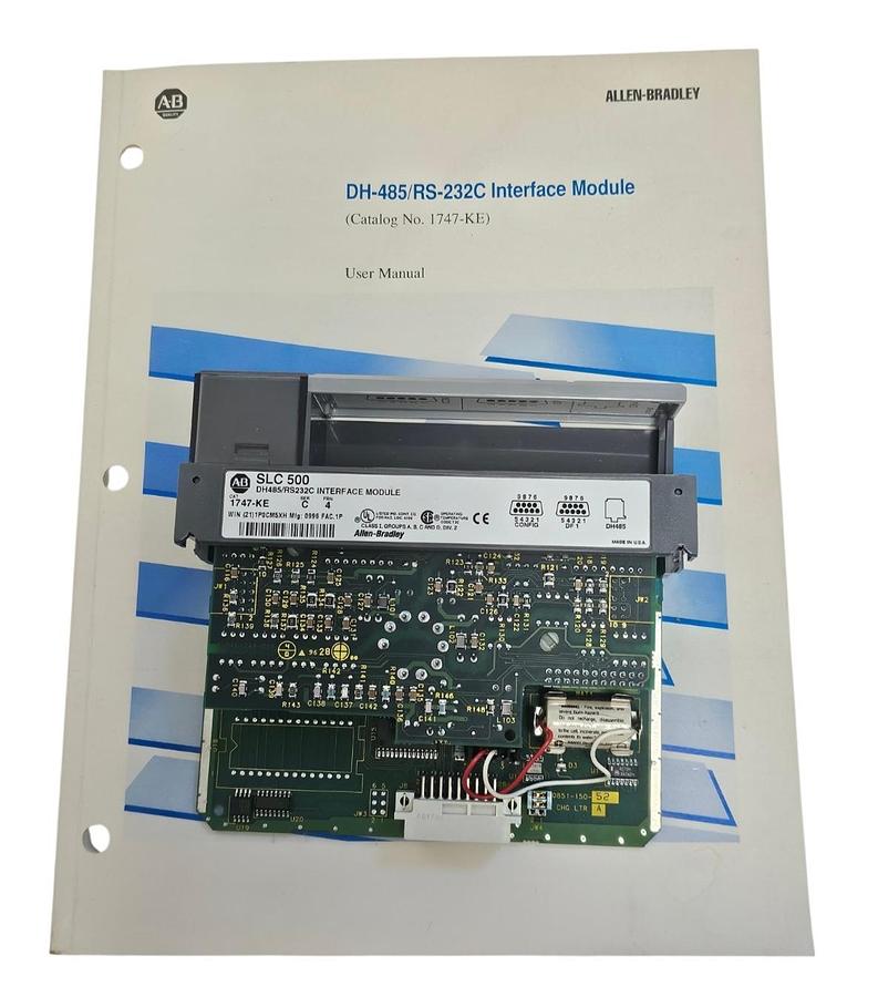 Used NIB ALLEN BRADLEY 1747-KE DH485/RS232C INTERFACE MODULE SER. C FRN: 4 1747KE