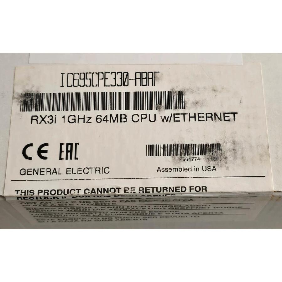 Used GE EMERSON IC695CPE330 PACSystems RX3i 64MB CPU w/ENET IC695CPE330-ABAF NSFS