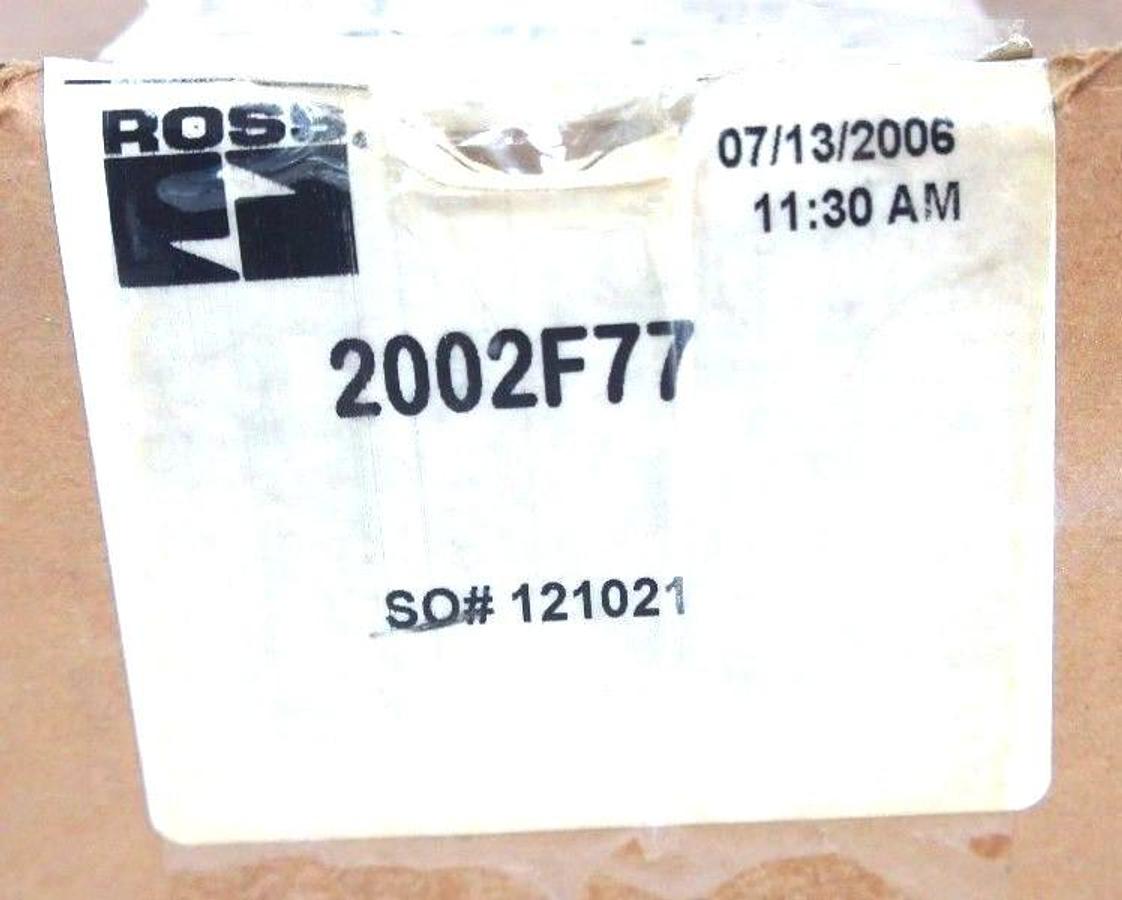 NIB ROSS 2002F77 KIT, NASON SP-2CC-15F/141, W/ 1657691, 5500A5013, 936K87-D