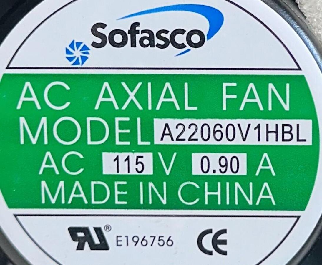 Used NEW SOFASCO A22060V1HBL AC AXIAL FAN 115VAC 0.90A BLACK NSNP