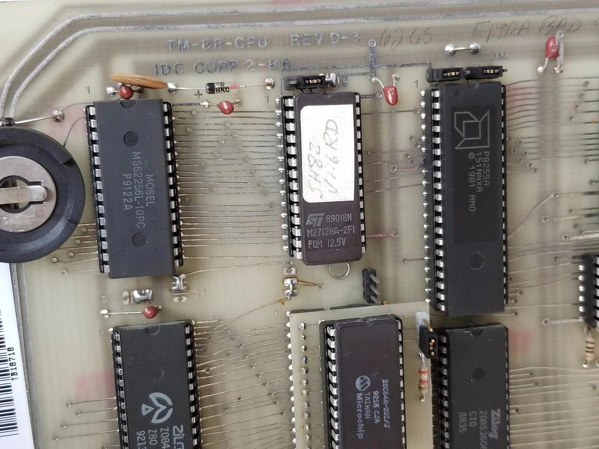 Refurbished REPAIRED IDC TM-88-CPU REV. D-3 CONTROL BOARD TM88CPU TM88 CPU
