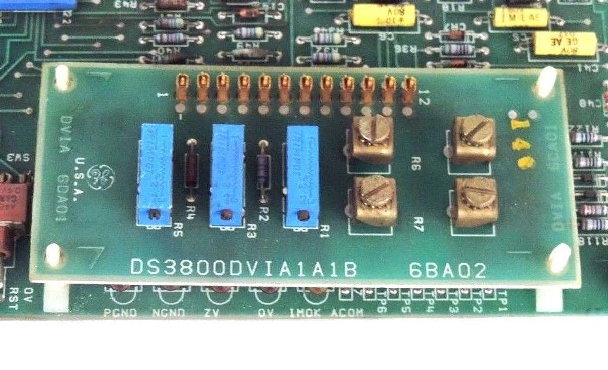 Used GENERAL ELECTRIC DS3800NVIA1G1D BOARD NVIA W/ GE DS3800DVIA1A1B BOARD