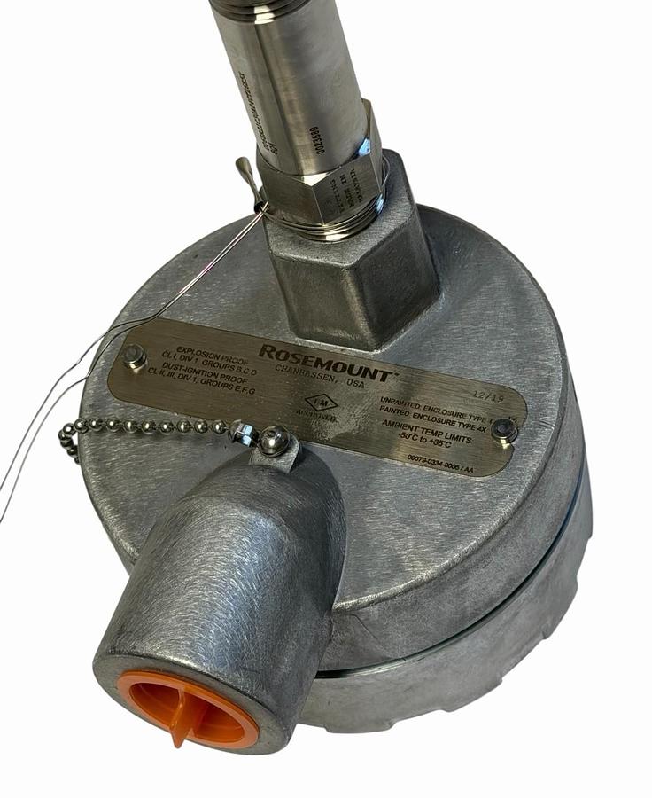 Used EMERSON ROSEMOUNT 0068R21C30A040T26E5X8Q4 VOLUME 1 SENSOR ASSEMBLY NSFP