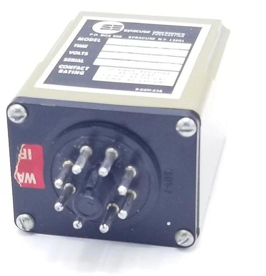 Used SYRACUSE ELECTRONICS DLR-00317 TIME DELAY RELAY 180SEC, 115VAC, DLR00317