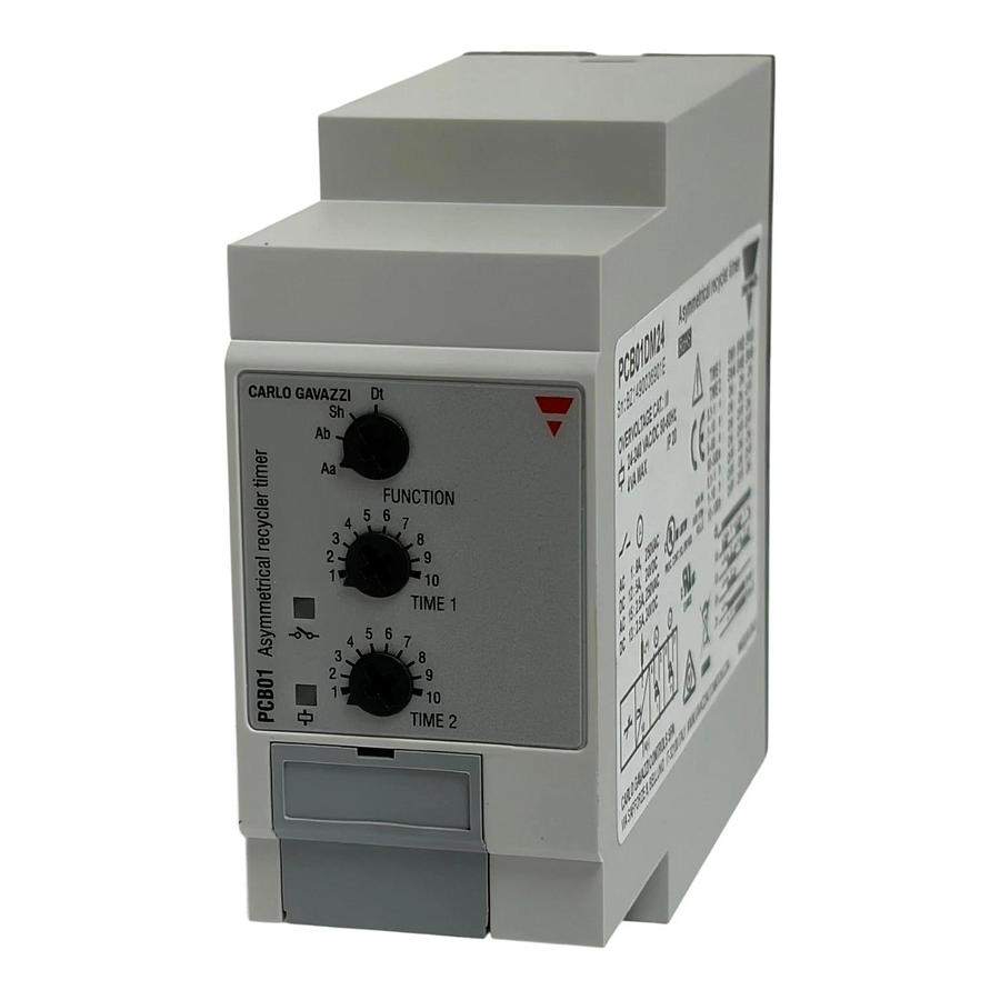 Carlo Gavazzi PCB01DM24 Asymmetrical Recycler Timer Relay 24-240V - NSMP