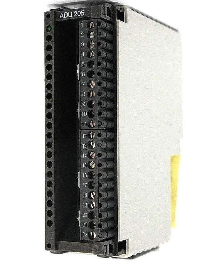 Used NIB AEG MODICON ADU 205 / AS-BADU-205 4-ANALOG MODULE C/N: 6728 REV. 06
