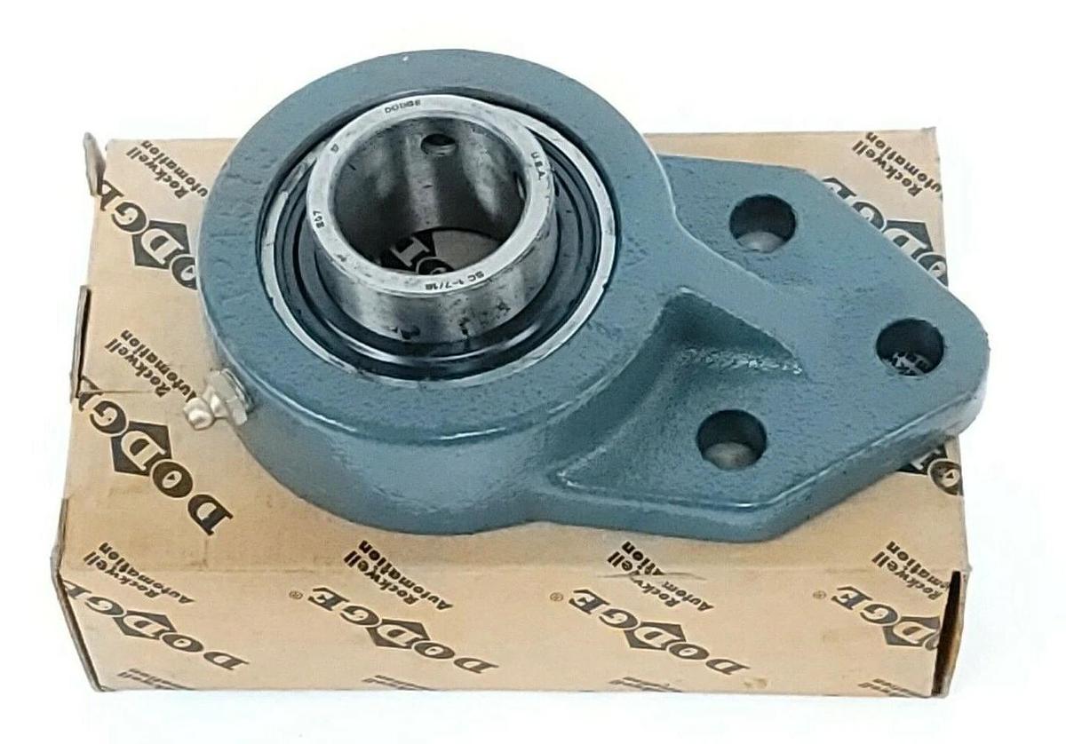Used NIB DODGE FB-SC-107 FLANGE BEARING FBSC107 SIZE: 1-7/16
