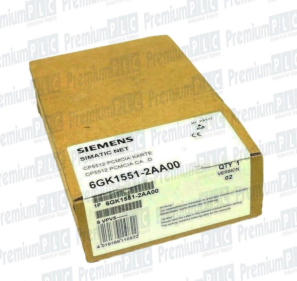 Used NEW F/S SIEMENS 6GK1551-2AA00 VER. 02 PROFIBUS CP5512 PCMCIA CARD 6GK15512AA00