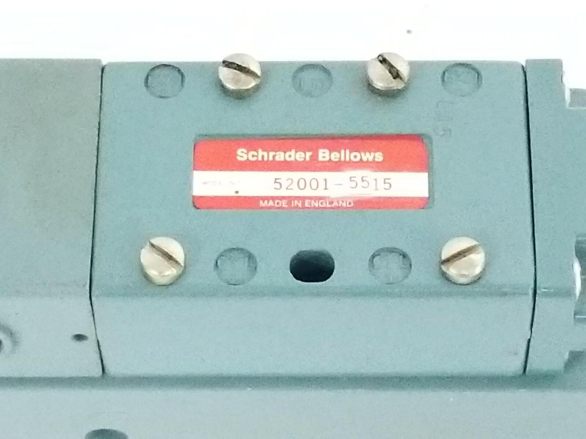 Used SCHRADER BELLOWS 52001-5515 SOLENOID VALVE 520008515 120V COIL 4W