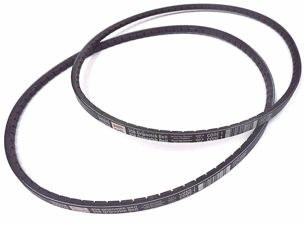 Used LOT OF 2 NEW BROWNING 5VX570 358 GRIPNOTCH V-BELTS 57" O.C.