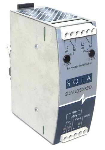 Used SOLA SDN20/30RED POWER SUPPLY SDN2030RED
