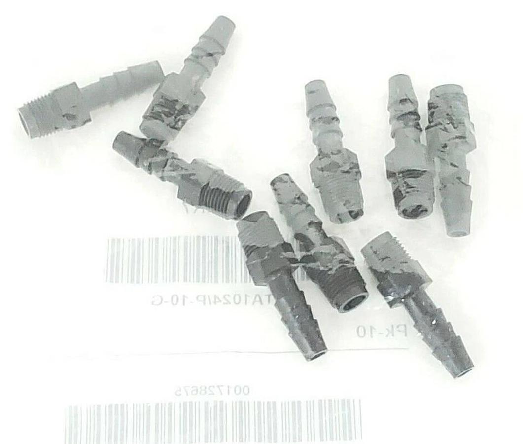 Used PACK OF 10 NEW THOGUS BARBED X MNPT MALE ADAPTERS 1VRK7, TA1024/P-10-G