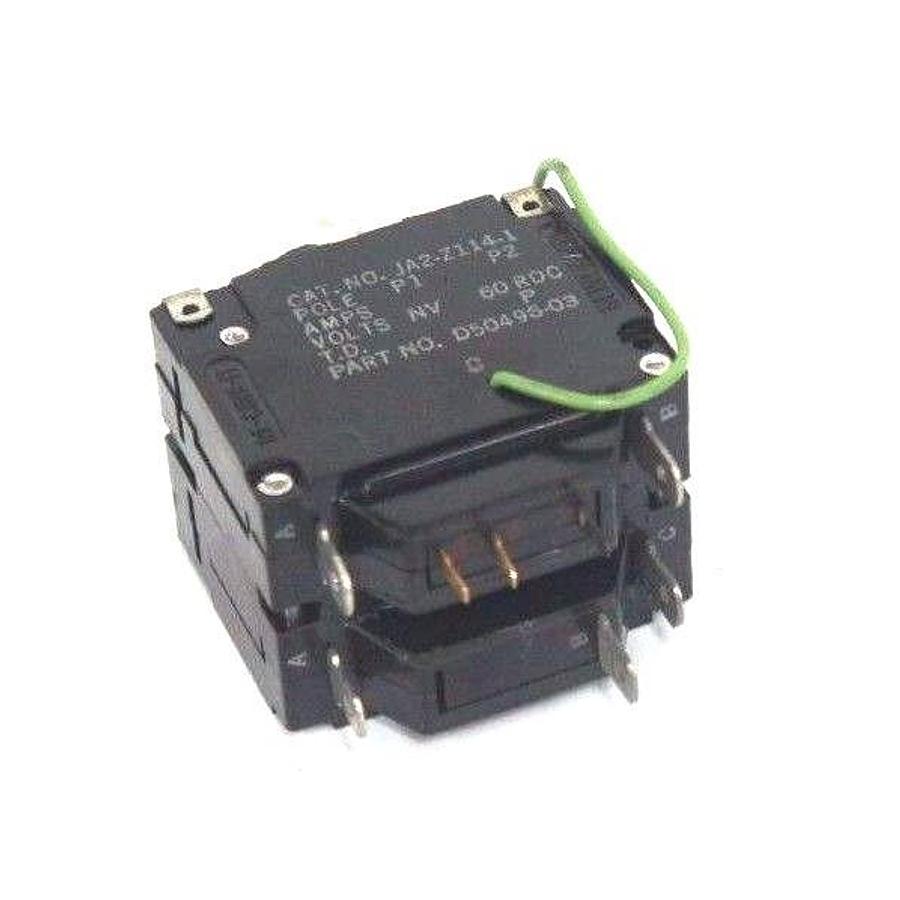 Used LOT OF 2 NEW HEINEMANN D50496-03 CIRCUIT BREAKERS CAT NO. JA2-Z114-1