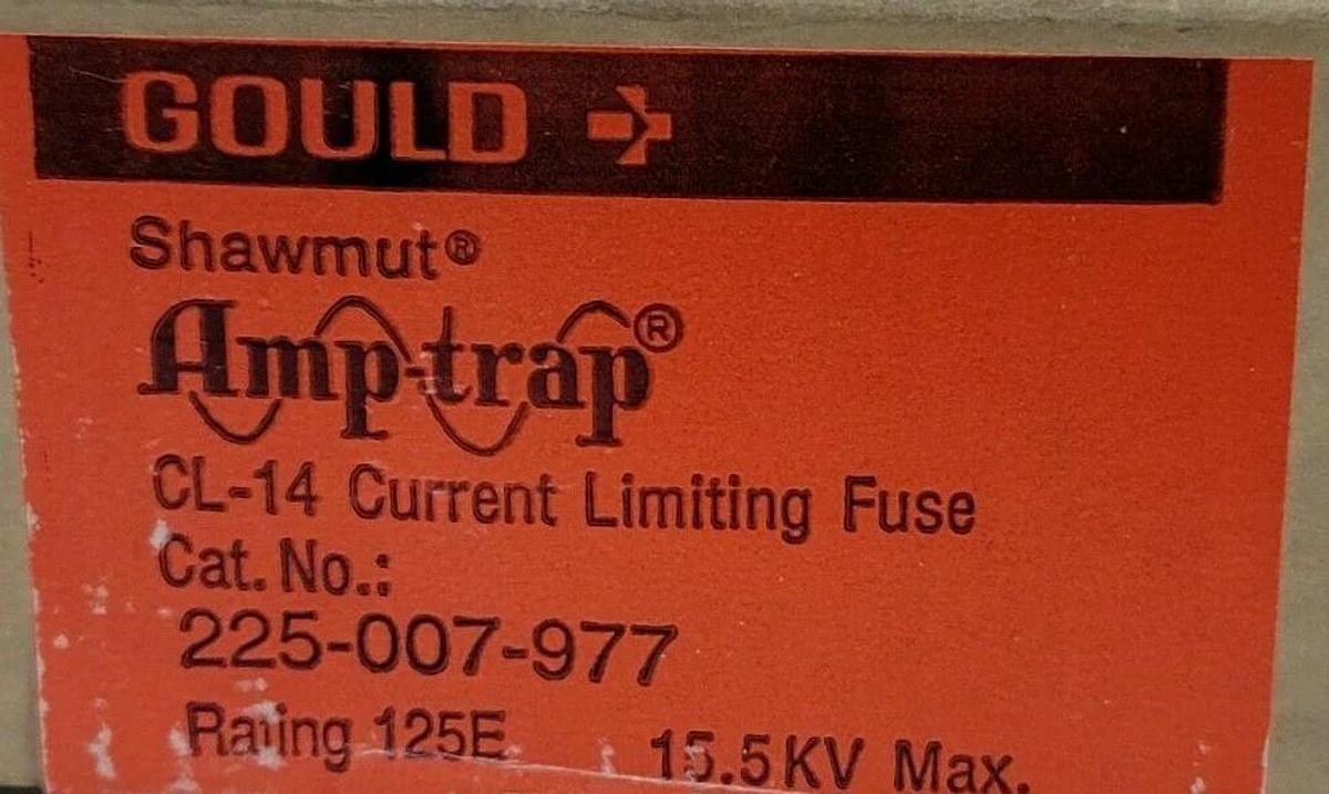 Used NIB GOULD SHAWMUT 225-007-977 AMP-TRAP CL-14 CURRENT LIMITING FUSE