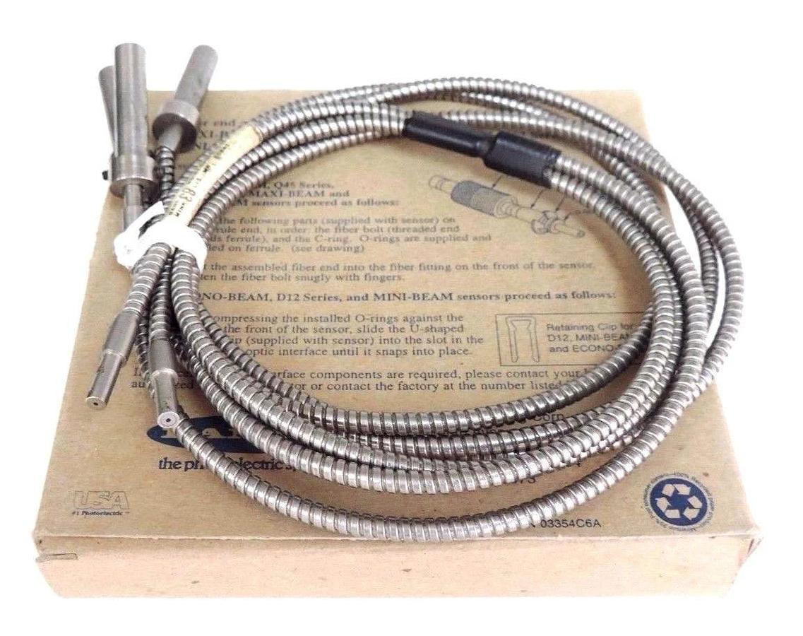 Used BANNER TBM.53S GLASS FIBER OPTIC CABLE TBM53S