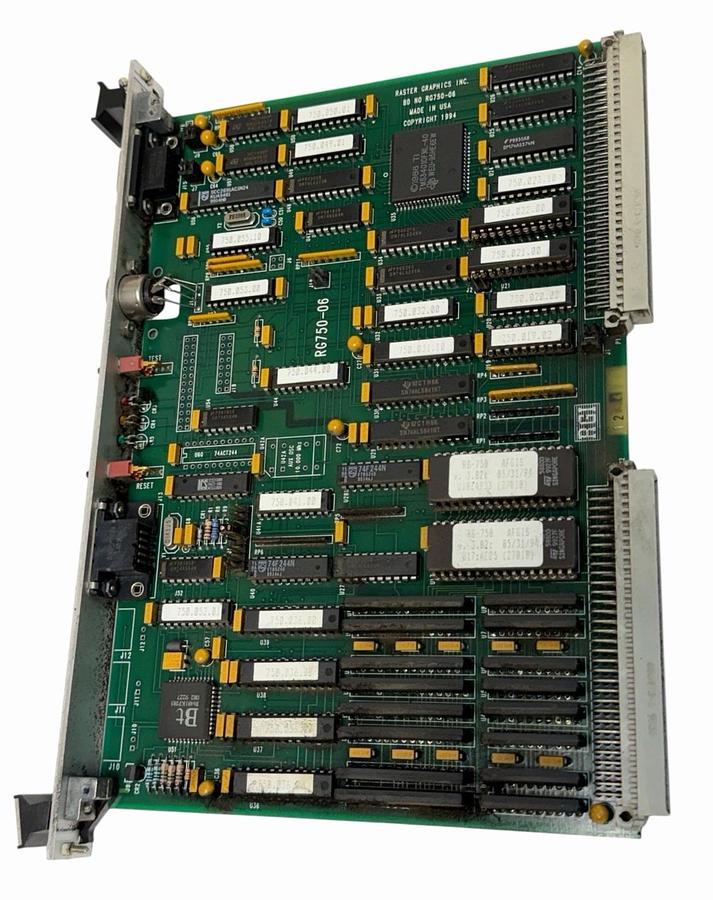 Used RASTER GRAPHICS INC. RG-750-06 GRAPHICS BOARD RG75006