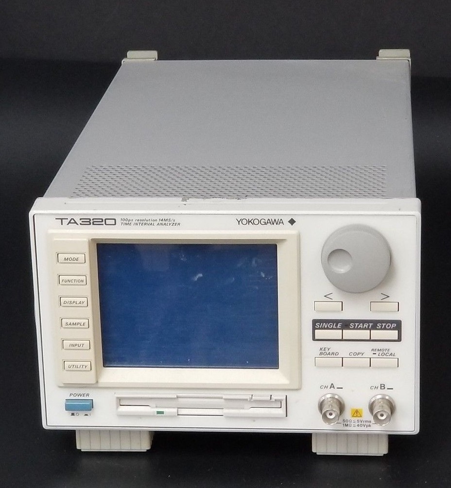 Used YOKOGAWA TA320 100PS RESOLUTION 14M/S TIME INTERVAL ANALYZER 704210 D