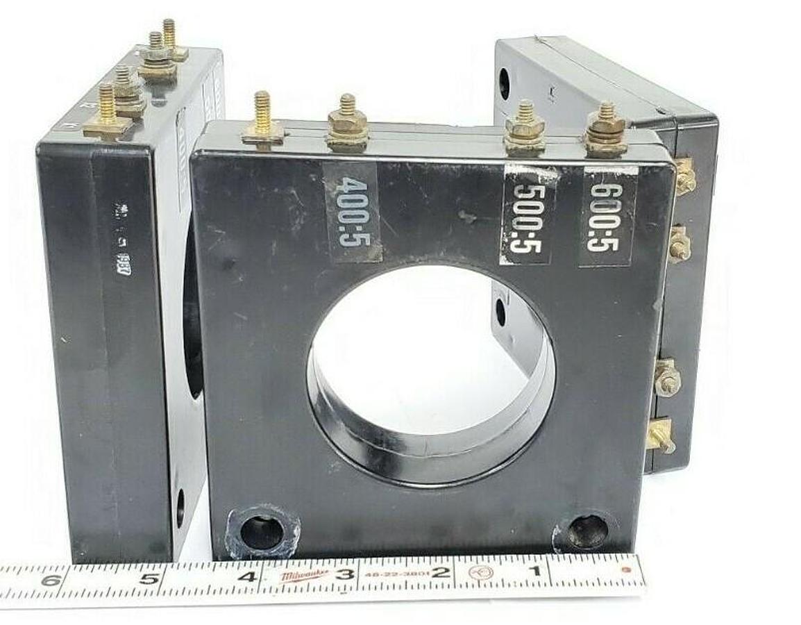 Used LOT OF 3 INSTRUMENT TRANSFORMERS 0121A03797 CURRENT TRANSFORMERS X13580048-03
