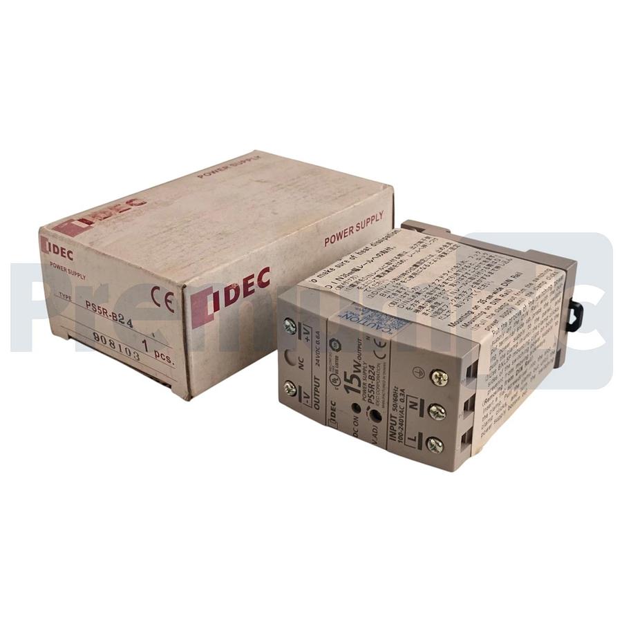 IDEC PS5R-B24 | PS5R Series Power Supply 15W 24VDC 0.6A DIN Rail Mount NSMP