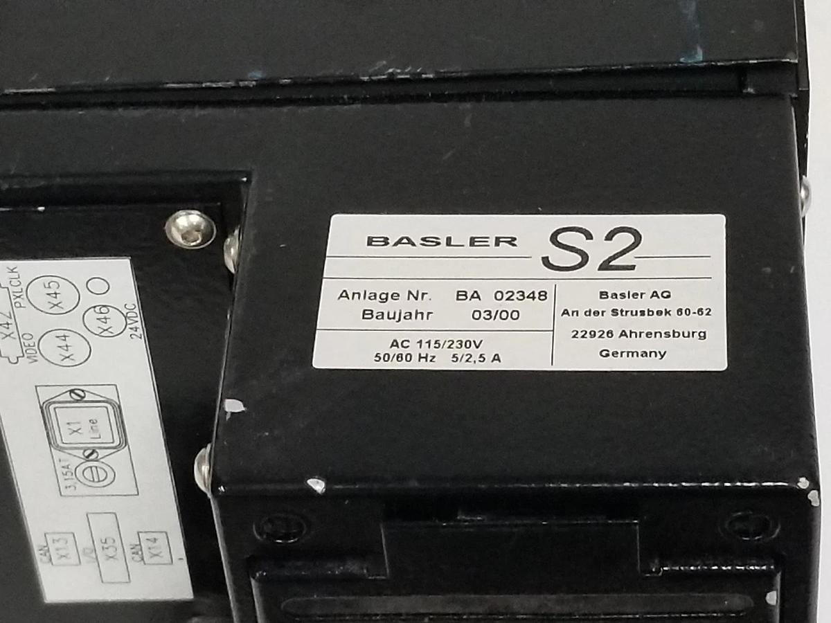 Used BASLER S2 BA-02348 CD/DVD OPTICAL DISC SCANNER 115/230VAC 50/60HZ 5/2.5A BA02348