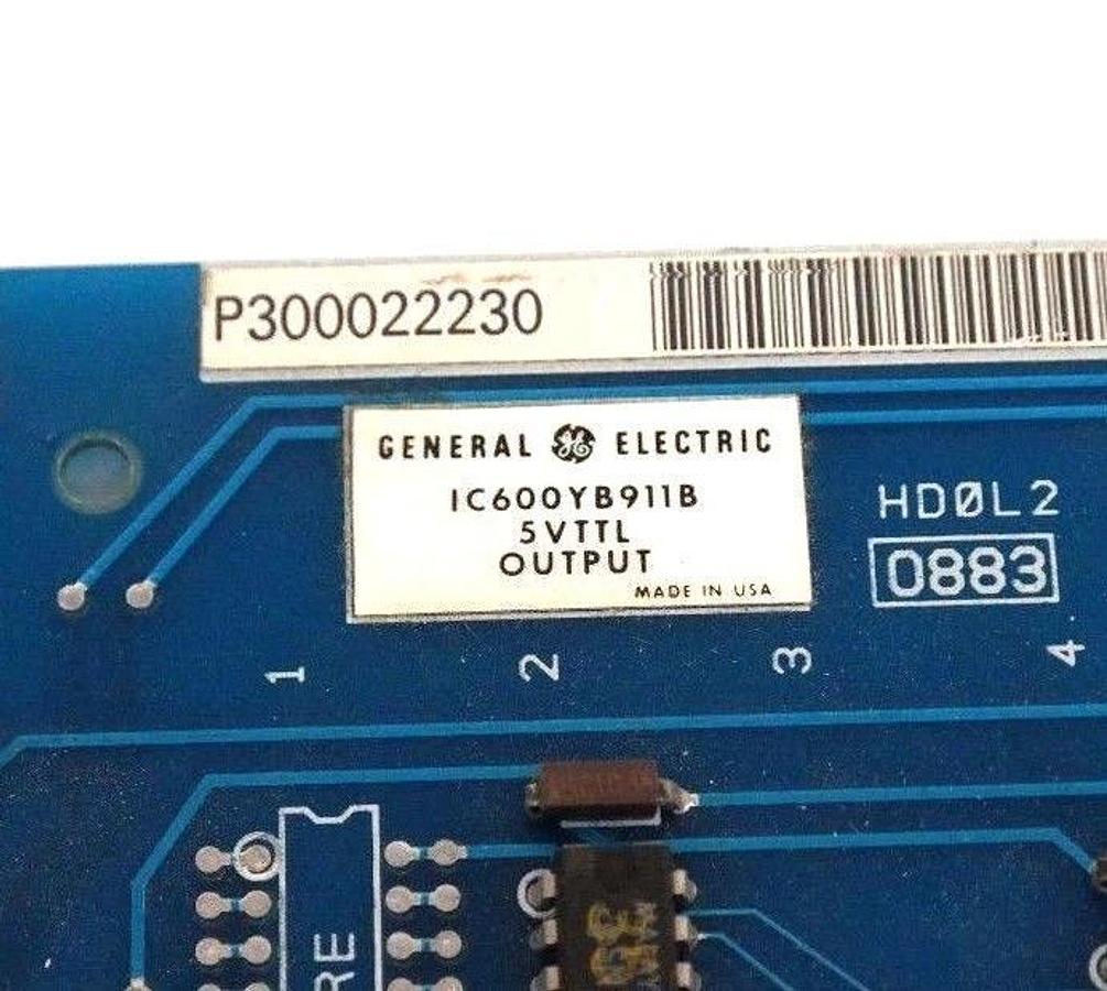 Used GENERAL ELECTRIC IC600YB911B OUTPUT MODULE 44B717380-002/1