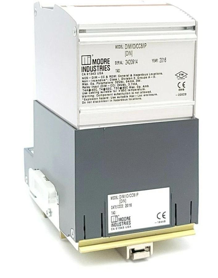 NEW MOORE INDUSTRIES DIM/IO/CC8/IP DIM-CC DISCRETE INPUT MODULE