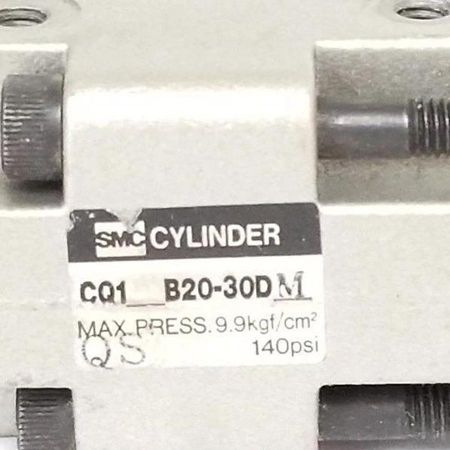 Used LOT OF 4 SMC CQ1B2030DM CYLINDERS CQ1-B20-30DM, 140 PSI