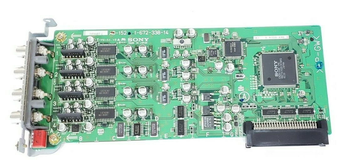 Used SONY AD-152 1-672-338-14 SURVEILLANCE CIRCUIT BOARD A-8320-890-A (DAMAGED)