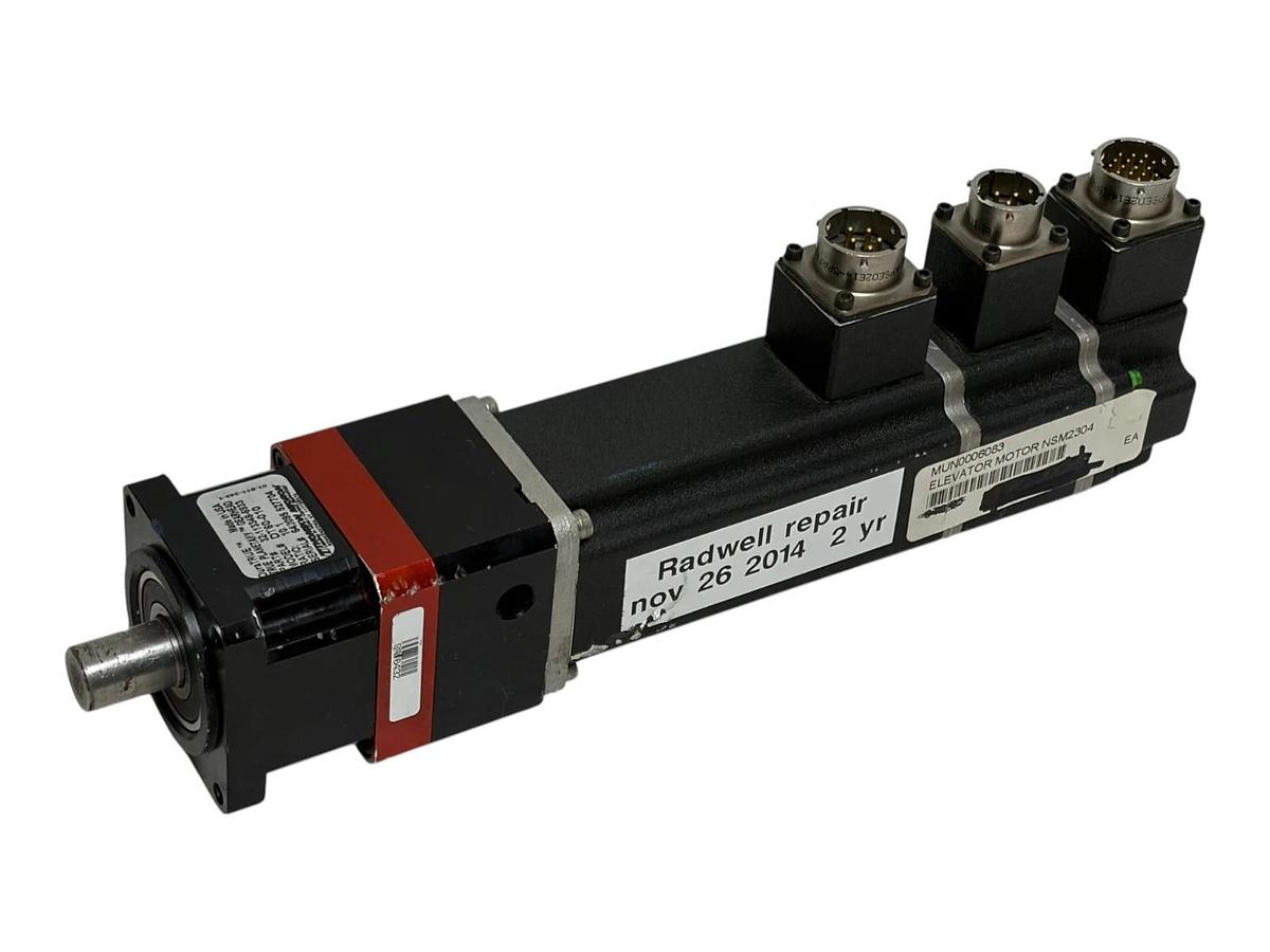 Used Giddings & Lewis NSM2304 B24 Servo Motor with Micron DT60-010 Gearbox 10:1