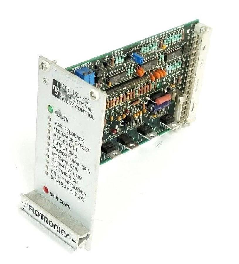 Used FLOTRONICS SYSTEMS FTH-150-502 VALVE CONTROL BOARD BVD-4 W/O HEAT SINK