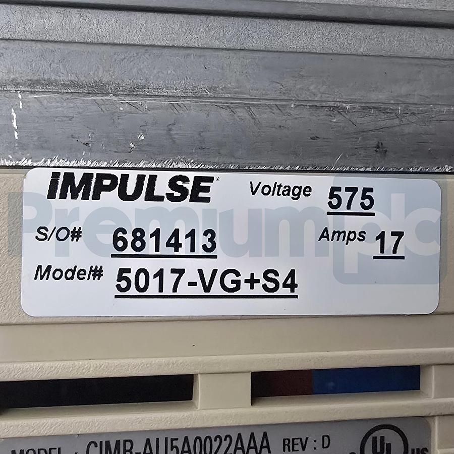 Used Magnetek 5017-VG+S4 | CIMR-AU5A0022AAA Impulse VG+ Series 4 Drive 575V 15HP NSMP