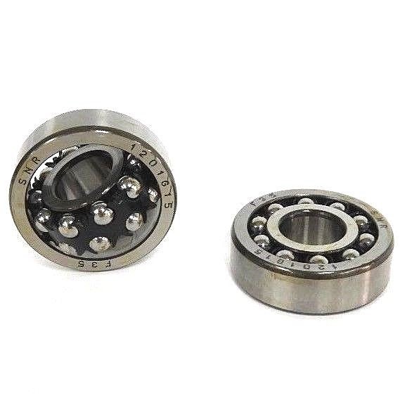 Used LOT OF 2 NEW SNR 1201G15 BALL BEARINGS SELF ALIGNING DOUBLE ROW