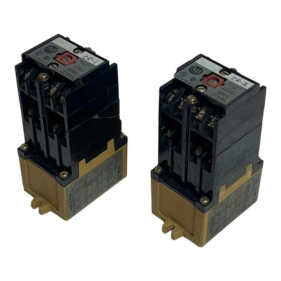 Used Lot of 2 Allen-Bradley 700-P440A1 AC Relay Bulletin 700 Type P 110/120V
