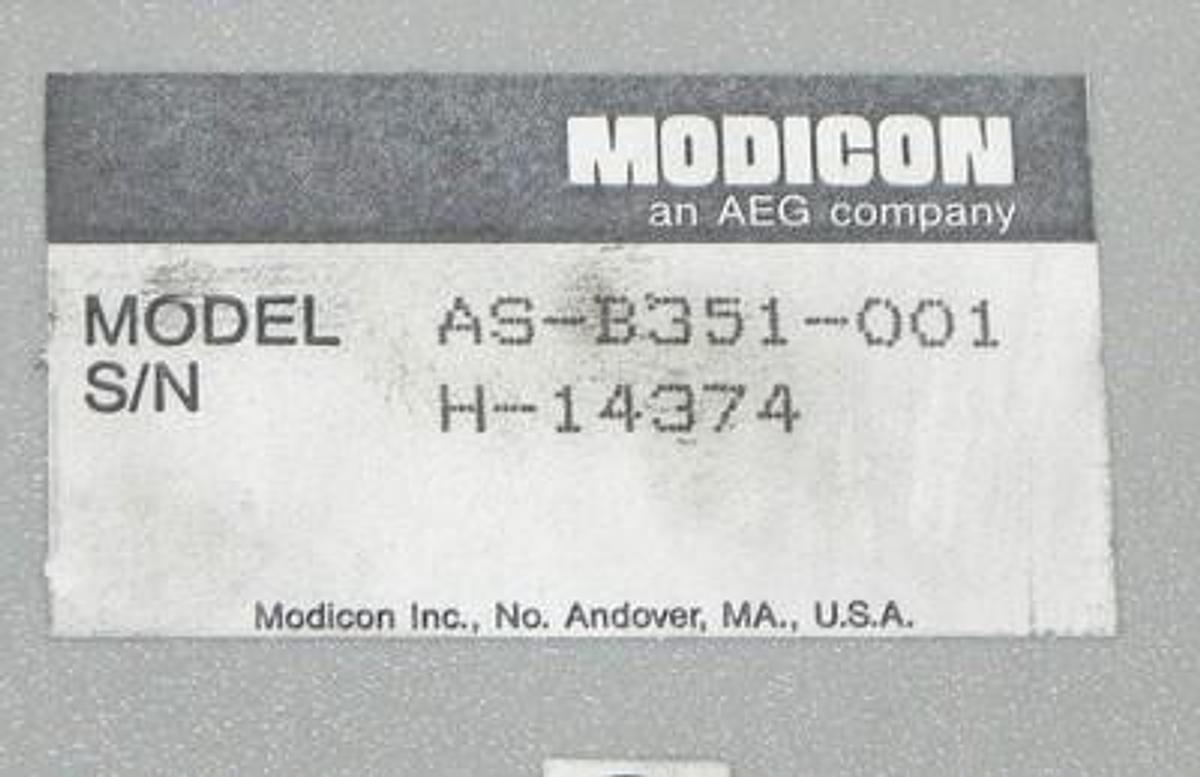 Used GOULD MODICON AS-B351-001 INPUT MODULE ASB351001