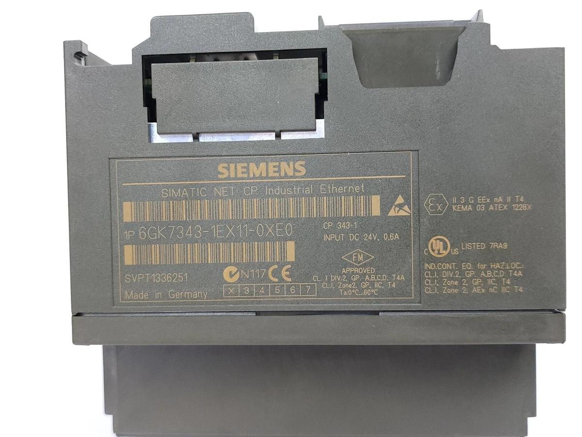 Used LOT OF 2 SIEMENS 6GK7343-1EX11-0XE0 SIMATIC NET CP ETHERNET MODULES
