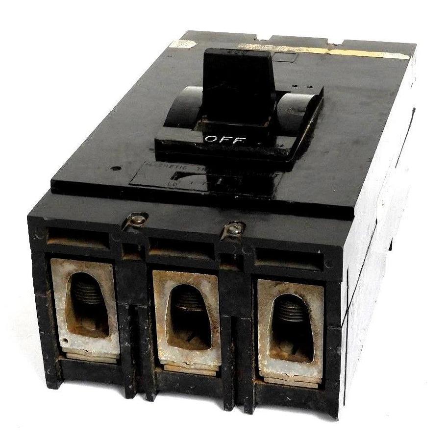 Refurbished REPAIRED SQUARE D 400AMP CIRCUIT BREAKER WITH MAGNETIC TRIP MISSING PART NUMBER