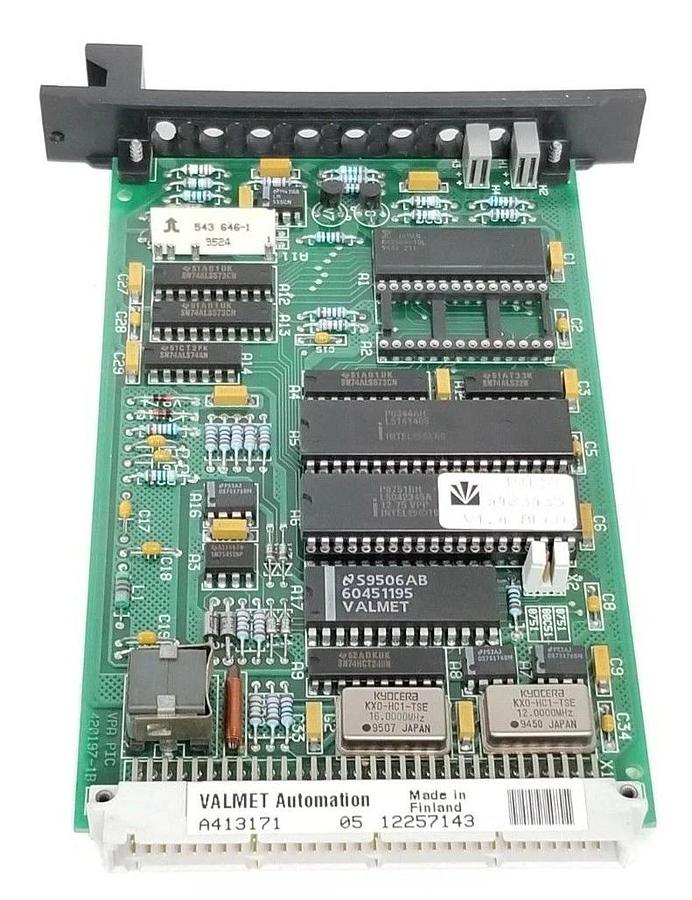 Used VALMET AUTOMATION A413171 05 PIC CONTROL MODULE 420197-1B PIC51 V1.4 8F60