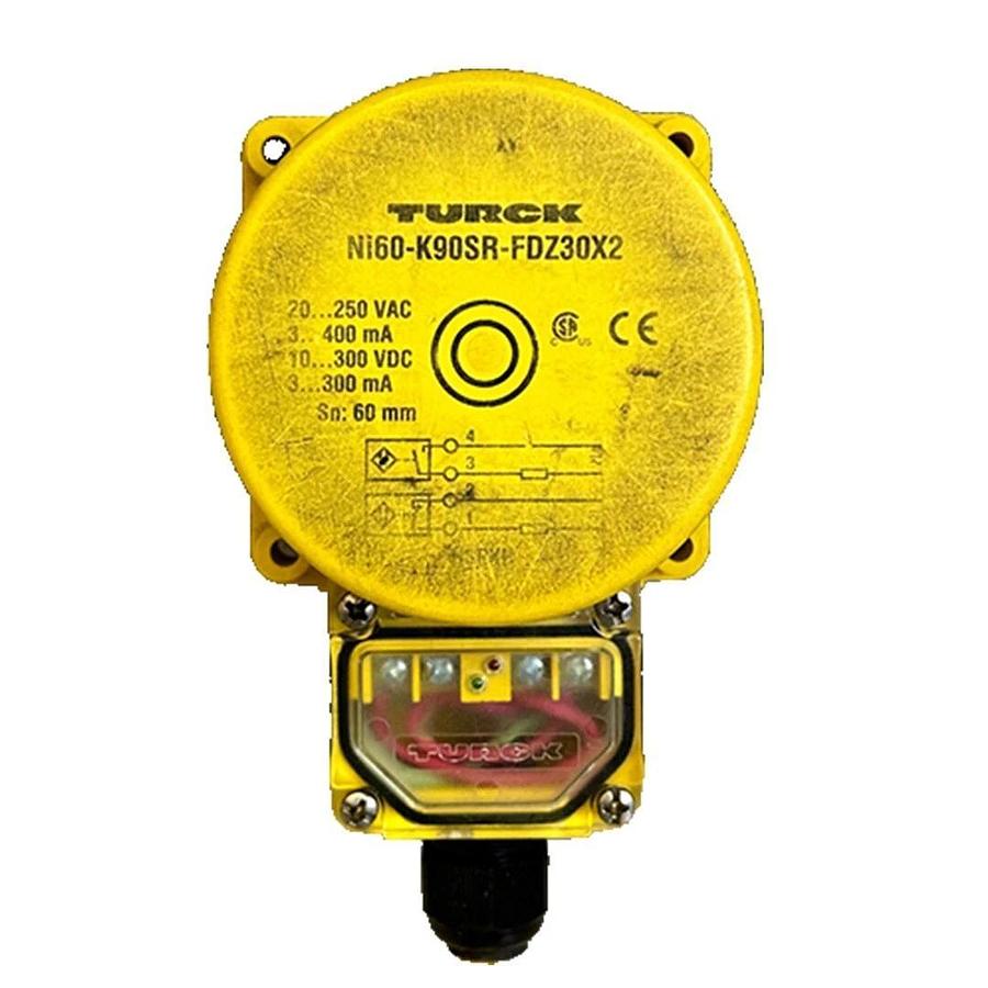 Used TURCK NI60-K90SR-FDZ30X2 / NI60K90SRFDZ30X2 INDUCTIVE SENSOR 20-250VAC 400mA