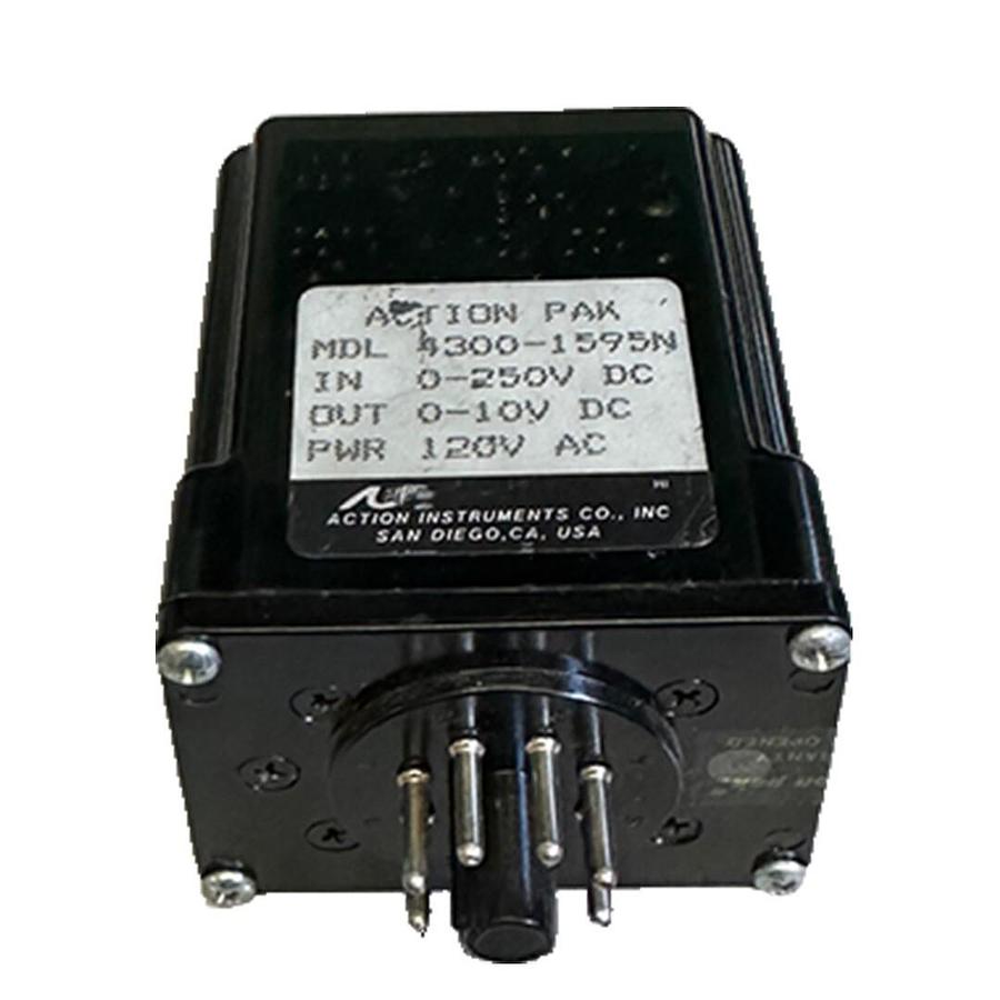 Used ACTION INSTRUMENTS 4300-1595N / 43001595N ACTION PAK RELAY 0-250VDC 120Vac