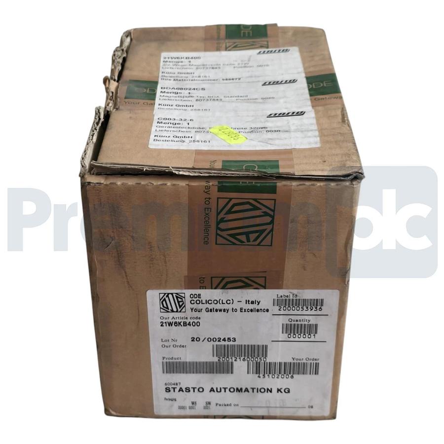 ODE STASTO 21W6KB400-BDA08024CS 2/2-Way Solenoid Valve Kit NC 1-1/2" Brass 24VDC