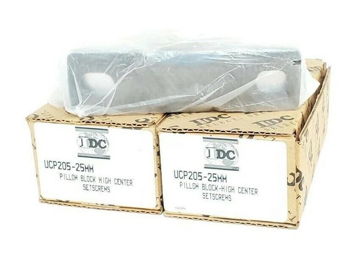 Used LOT OF 2 NIB IDC SELECT UCP205-25MM PILLOW BLOCK BEARINGS UCP20525MM