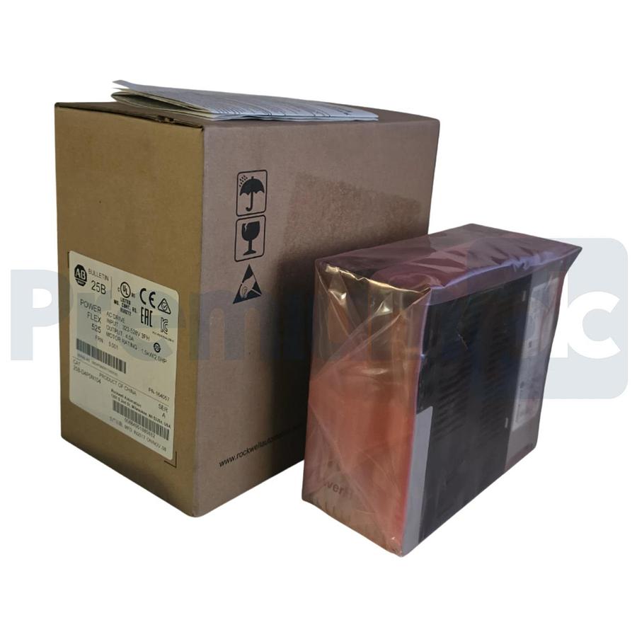 Allen Bradley 25B-D4P0N104 /A PowerFlex 525 AC Drive 2HP 480V 3PH FRN 5.001 NSMP 884951885882