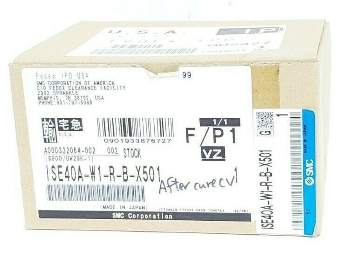 Used NIB SMC ISE40A-W1-R-B-X501 PRESSURE SWITCH 12-24VDC ISE40AW1RBX501